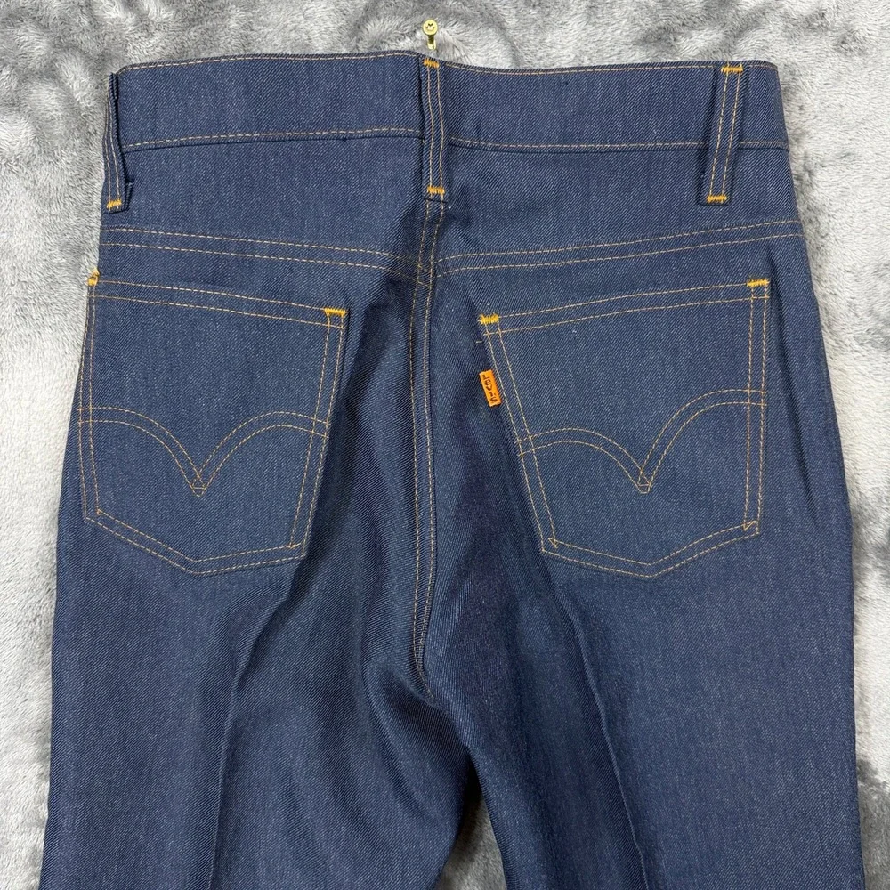 Levis Denim Pants Mens 28x32 Blue Good Vintage Talon 42 Zip Flare 